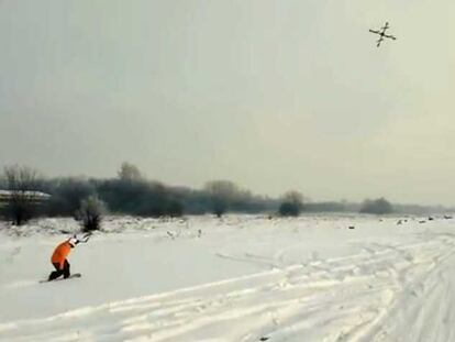 ‘Droneboarding’, el último deporte de invierno