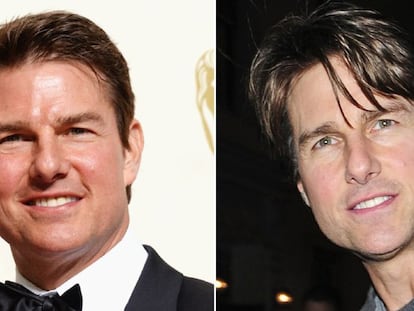 Tom Cruise em 2016 e em setembro de 2015.