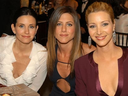 Courtney Cox, Jennifer Aniston e Lisa Kudrow, em um recente encontro.