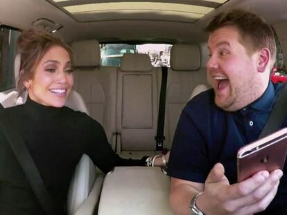 Jennifer Lopez y James Corden.