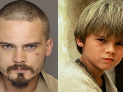 Jake Lloyd, en junio de 2015 y cuando interpretó a Anakin Skywalker 1999.