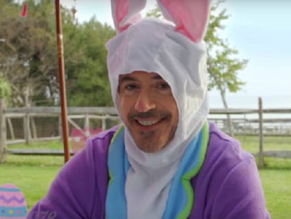 ¿Por qué Robert Downey Jr. se viste de conejo de Pascua?