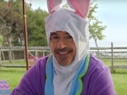 ¿Por qué Robert Downey Jr. se viste de conejo de Pascua?