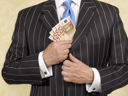 "Este mendigo está patrocinado por una gran empresa"