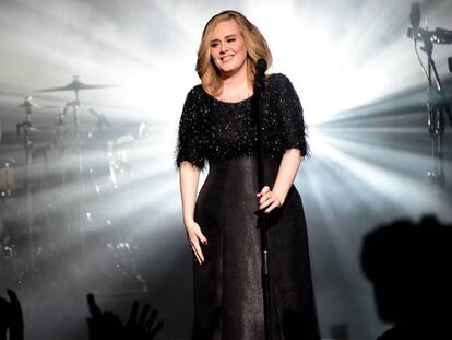 Adele, durante una acutación en Cannes el pasado noviembre. cordon press