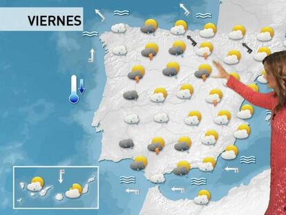 Un ambiente suave con chubascos y tormentas