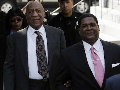 Bill Cosby ao chegar no tribunal na terça-feira.