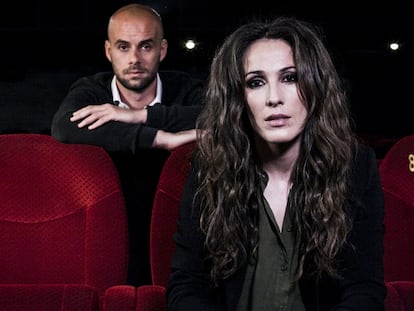 Malú y su primo Curro Sánchez.