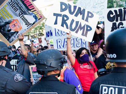 Trump enciende la ciudad de San José
