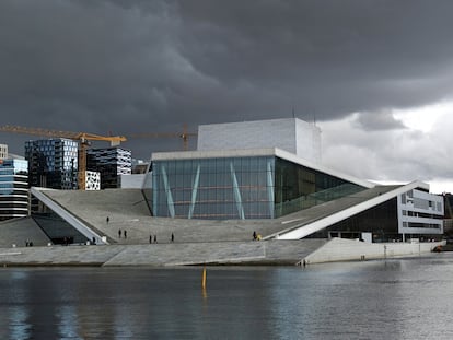 La Ópera de Oslo, inaugurada en 2008.