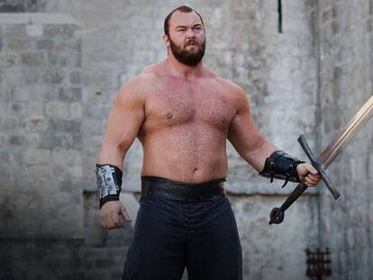 Hafthor Bjornsson en una de las escenas de 'Juego de Tronos'.