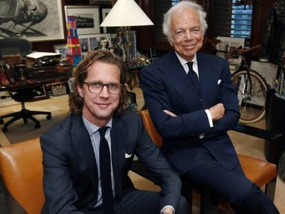 Ralph Lauren, a la derecha, y el consejero delegado de la marca Stefan Larsson.