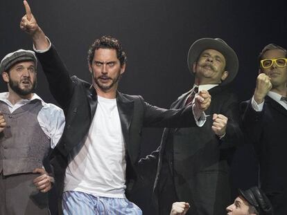Paco León durante la representación de su obra '¡Cómo está Madriz!'.