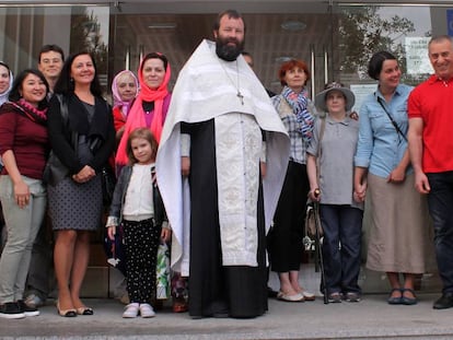 La comunidad rusa de la iglesia ortodoxa de Santa María Magdalena, en Pinar del Rey.