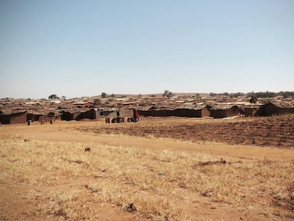 Vista del campo de refugiados de Dzaleka, en Malawi.
