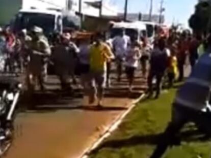Detenido un hombre en Brasil por intentar apagar la antorcha olímpica