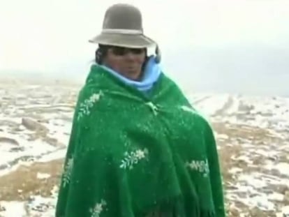 Las temperaturas en los altos Andes de Perú han llegado a los menos 18 grados.