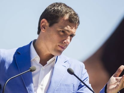 Albert Rivera, en un acto de la campaña electoral del 26-J.