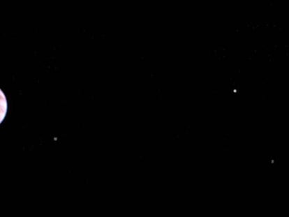 ‘Juno’ faz sua primeira foto desde que entrou na órbita de Júpiter.