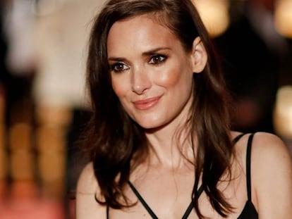 Winona Ryder no desfile de Marc Jacobs em setembro.