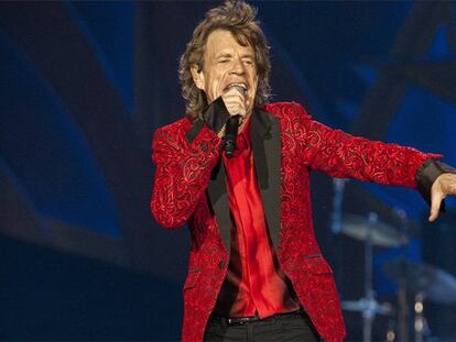 Mick Jagger, durante un concierto.