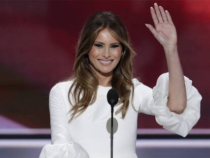 Melania Trump, en la convención republicana en Cleveland.