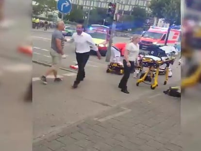 Primeras imágenes de los heridos en el tiroteo de Múnich