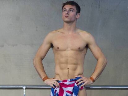 Tom Daley em um momento do Campeonato Europeu, disputado em maio passado, em Londres.