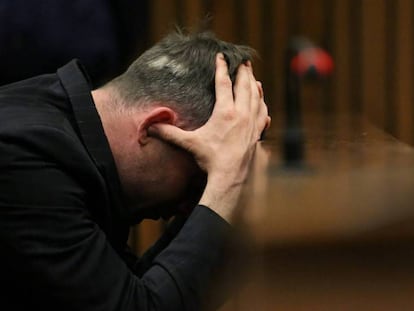 Pistorius en 2013, durante su juicio.