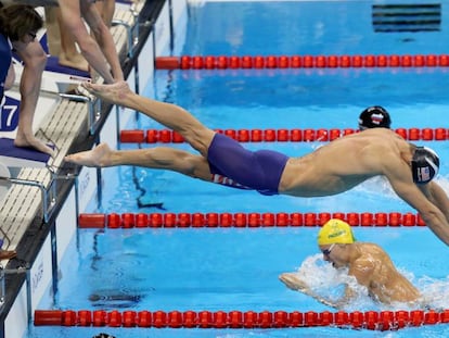 Michael Phelps, en la octava jornada de Río 2016.