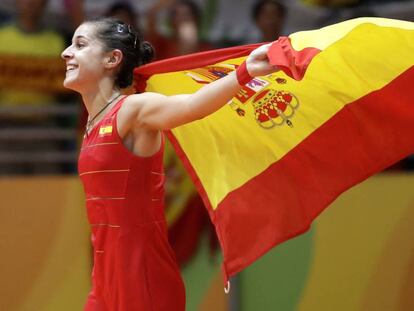 Carolina Marín, medalla de oro de Río en bádminton.