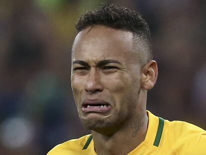 Neymar emocionado tras ganar el oro