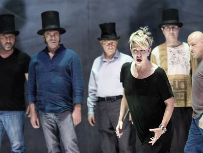 Ensayo de I Capuleti e i Montecchi en el Liceu.