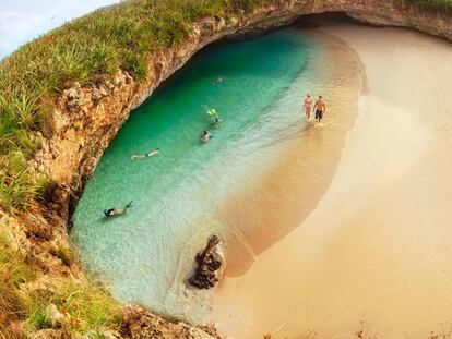 La Playa del Amor, en las islas Marietas. J. LEWIS GETTY
