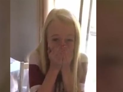 La conmovedora reacción de una niña al recibir la noticia de que tiene un donante de corazón