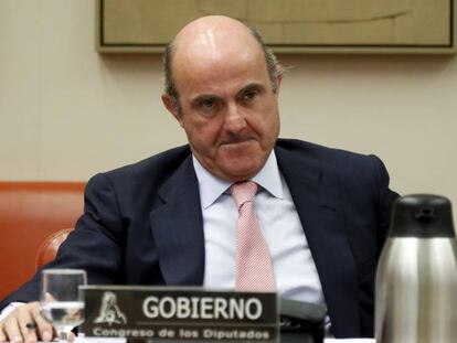 El ministro de Economía en funciones, Luis de Guindos.