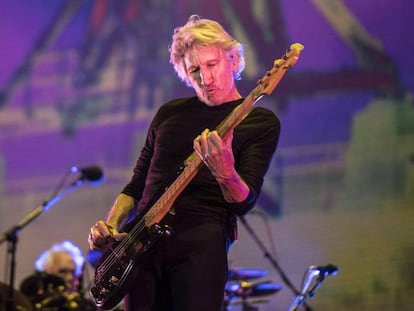 Roger Waters durante su concierto de este miércoles en la Ciudad de México.