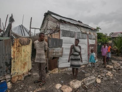 Cientos de personas fueron evacuadas de un barrio de Haití.