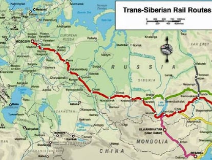 Recorridos del Ferrocarril Transiberiano y vídeo conmemorativo de Google.