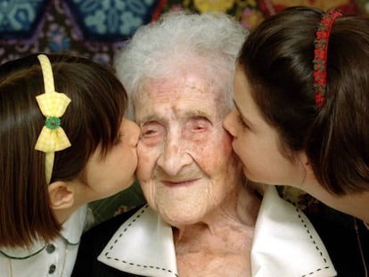 Jeanne Calment viveu até os 122 anos.