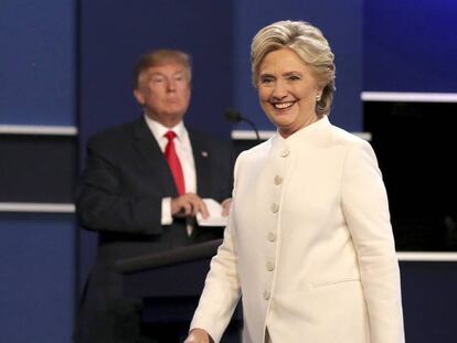 Un 52% de la audiencia cree que Clinton ganó el debate ante Trump