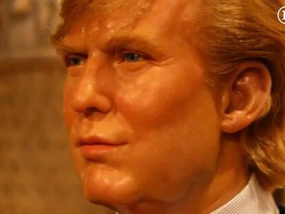 La figura de cera de Donald Trump en el museo de Madame Tussaud.