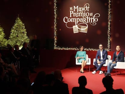 Presentacion de la campaña de Lotería de Navidad. En vídeo, entrevista con Remo Domingo, asesor financiero