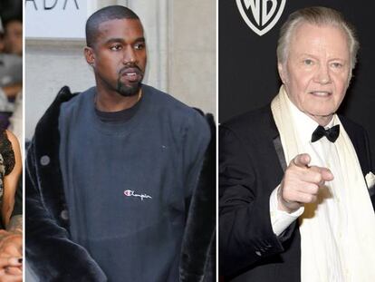 Paris Hilton, Kanye West, y John Voight.