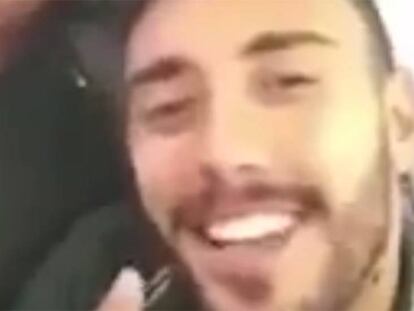 Fotograma del vídeo de Snapchat de Alan Ruschel.