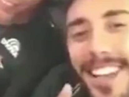 Fotograma del vídeo de Snapchat de Alan Ruschel.