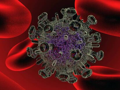 Representación del virus del VIH