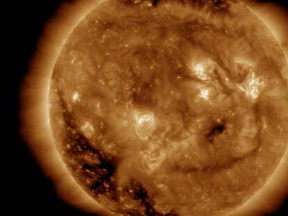 Imagen difundida por el Solar Dynamics Observatory.
