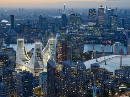 Imagen virtual del proyecto de Santiado Calatrava en Londres.