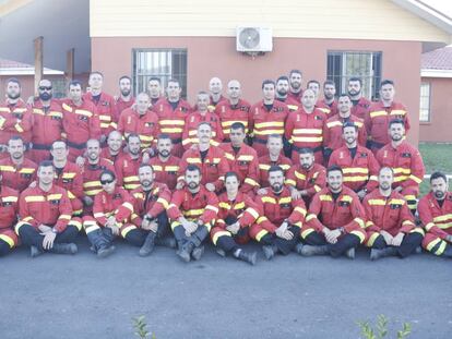 Los 56 militares de la Agrupación Táctica "Chile".